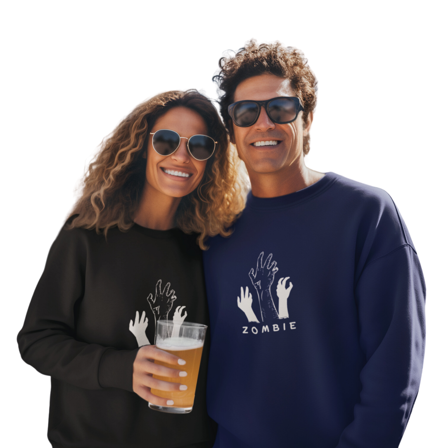 Oversized Solid Unisex Sweatshirt - Black, NavyBlue