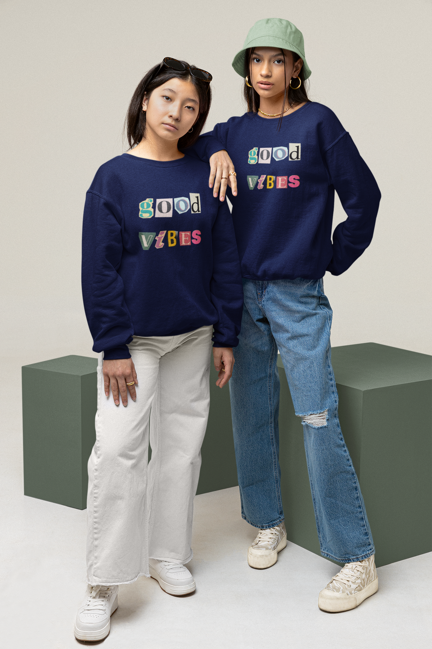 Boldfit Hoodies for Unisex Stylish Sweatshirt for Unisex Winter Wear for Unisex Solid Sweatshirts - Black, NavyBlue