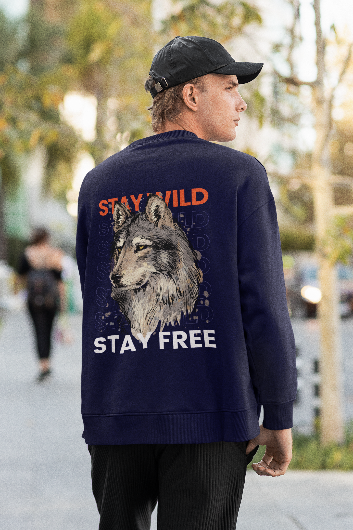 Unisex Oversized Sweatshirt - Black, NavyBlue