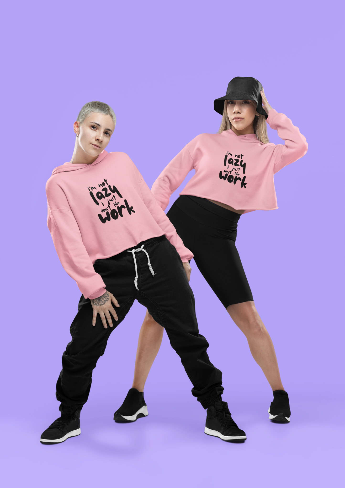 Casual Solid Crop Hoodie Soft Fleece Crop Hoodie for Girls - Baby Pink, Yellow
