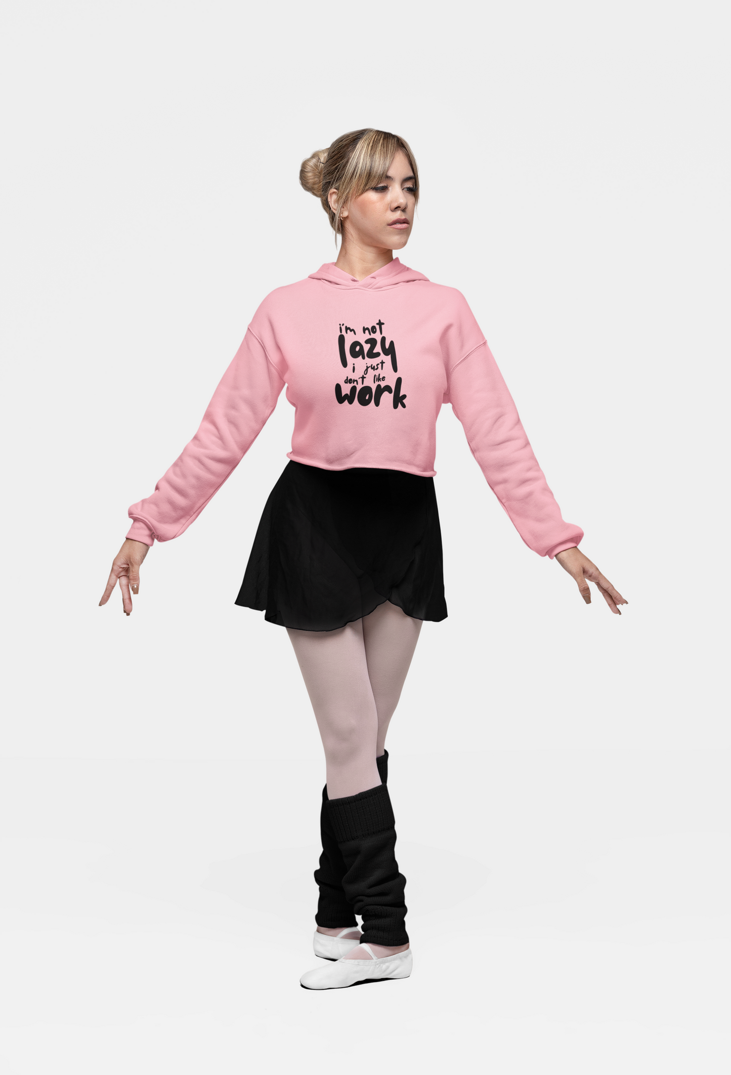 Casual Solid Crop Hoodie Soft Fleece Crop Hoodie for Girls - Baby Pink, Yellow