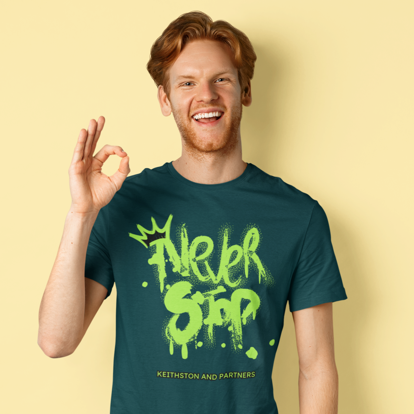 Men's Black Lost Mountains Graphic Printed T-shirt - Black, Green