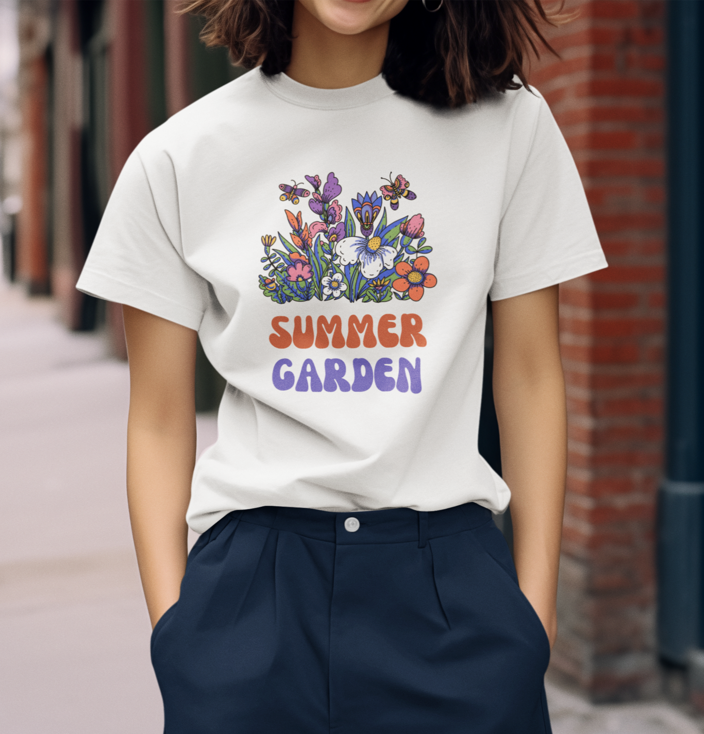 Women Graphic Print Round Neck Cotton Blend Multicolor T-Shirt - Black, Yellow, White, NavyBlue, Beige, Lavender, Grey Melange, Maroon