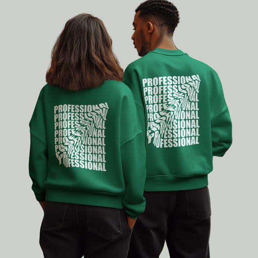 Solid Oversized Unisex Sweatshirt - Black, NavyBlue, Green