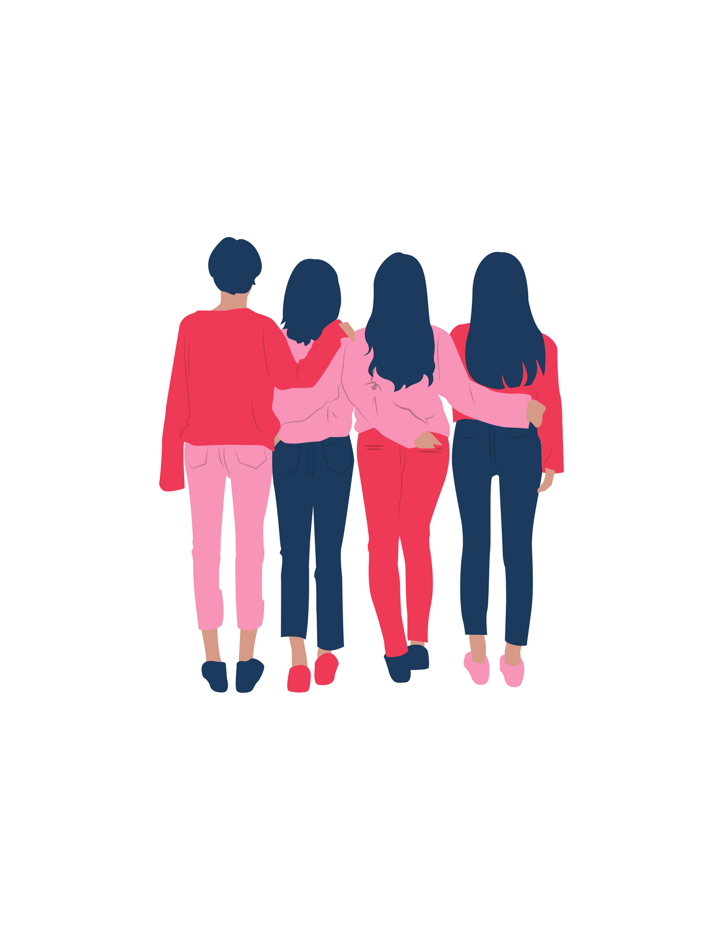 Friends Crop Hoodie