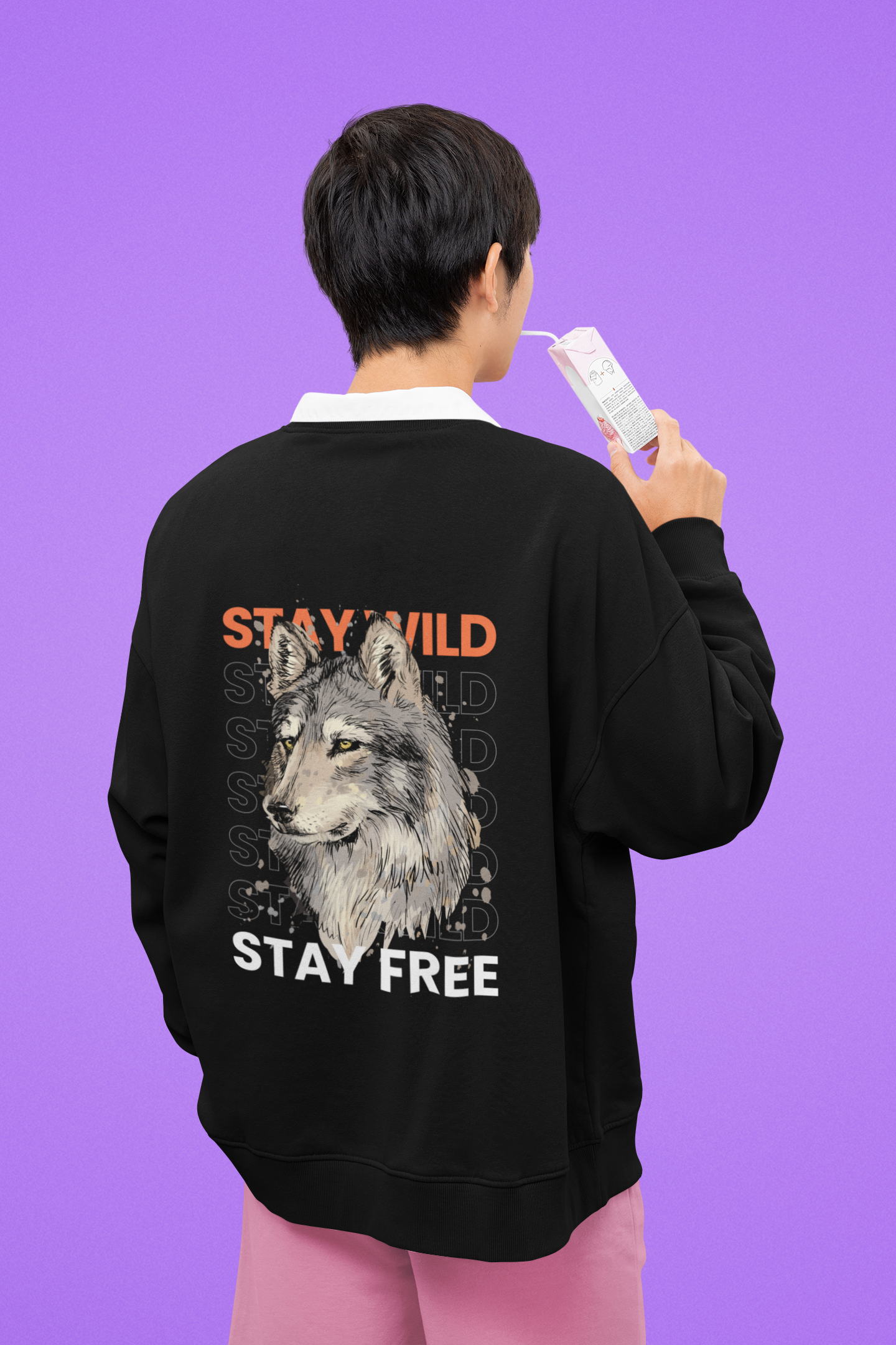 Unisex Oversized Sweatshirt - Black, NavyBlue