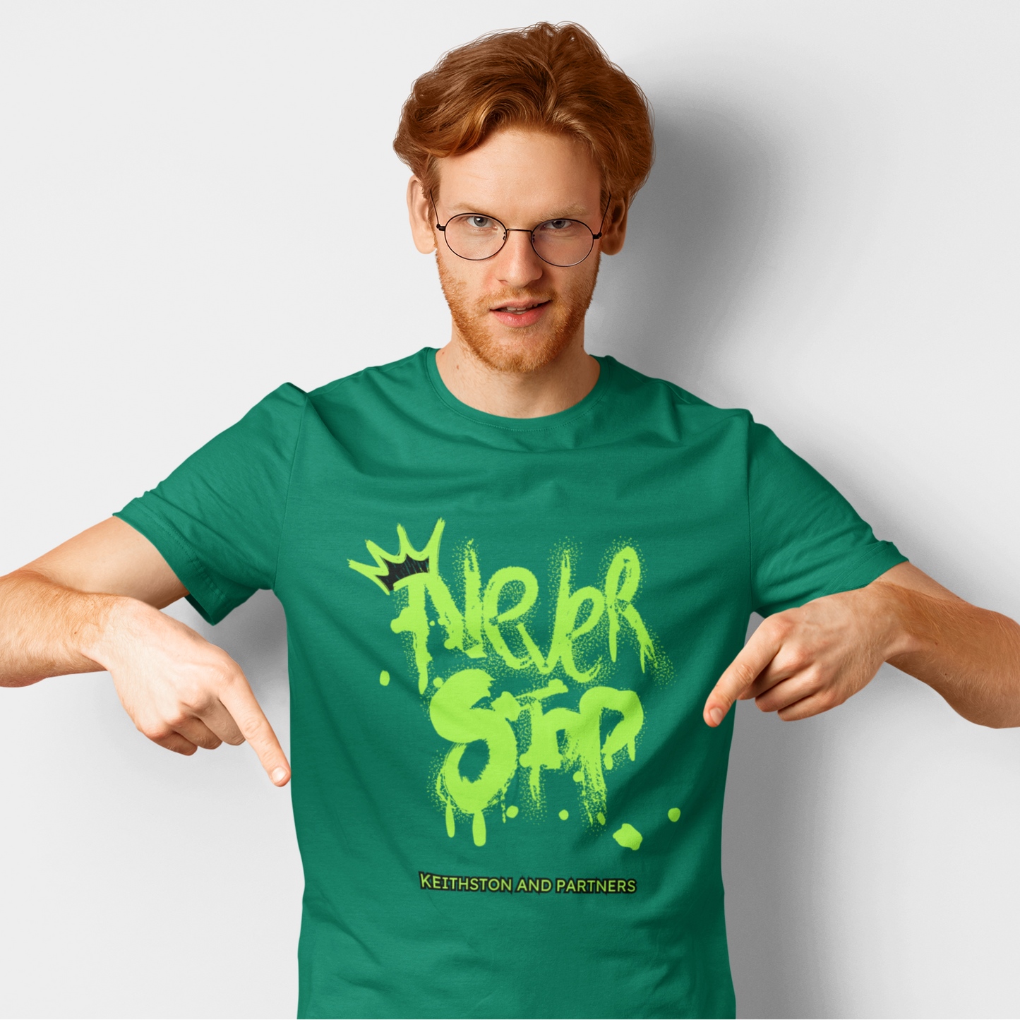 Men's Black Lost Mountains Graphic Printed T-shirt - Black, Green