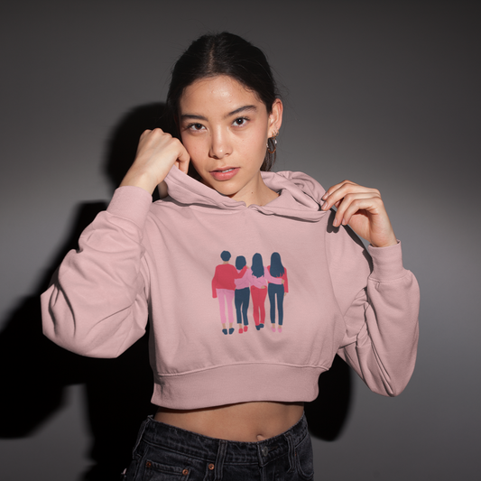 Friends Crop Hoodie