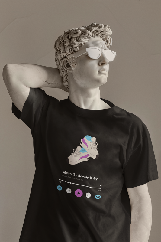 Men’s T-Shirt with Custom Song Print – Personalized Music Gift