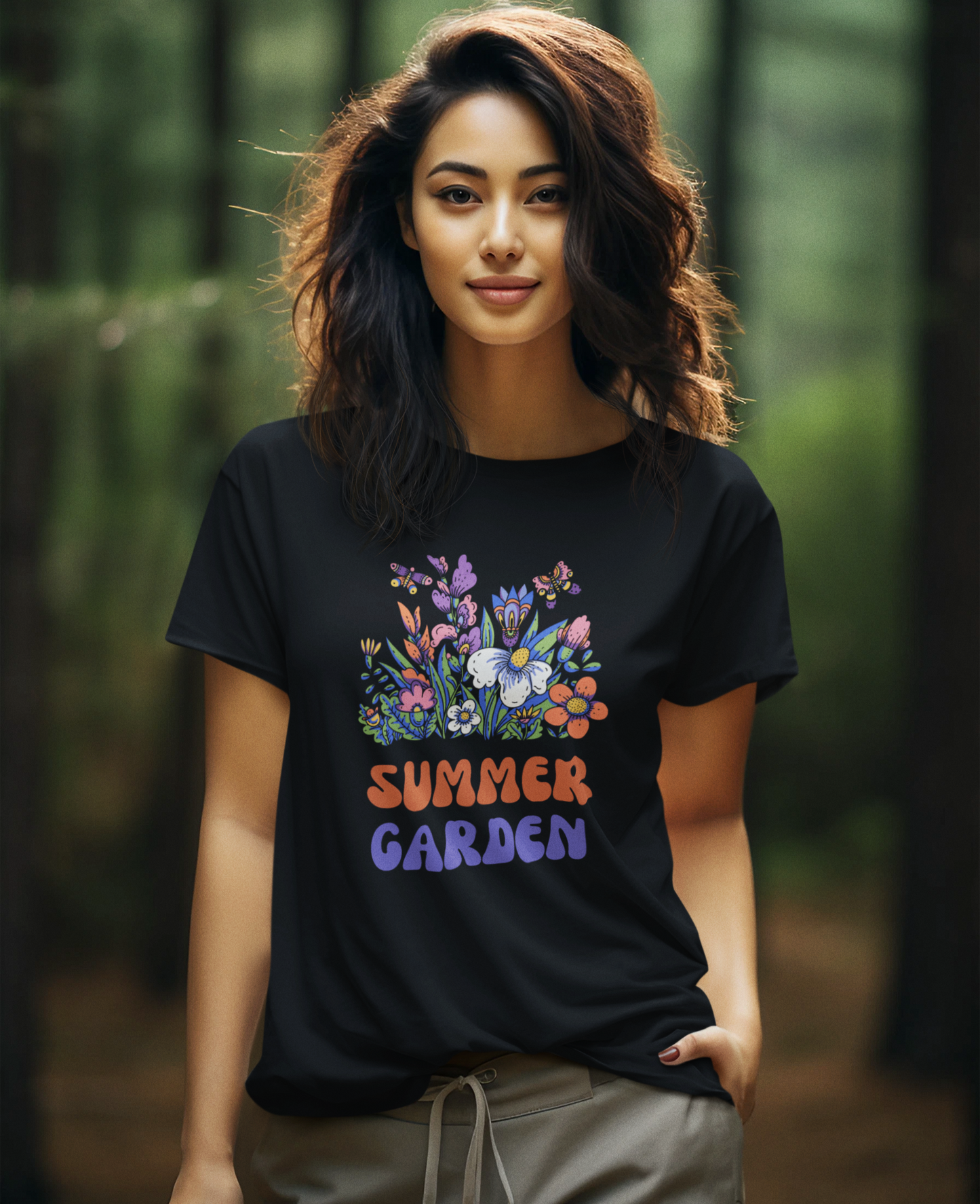 Women Graphic Print Round Neck Cotton Blend Multicolor T-Shirt - Black, Yellow, White, NavyBlue, Beige, Lavender, Grey Melange, Maroon