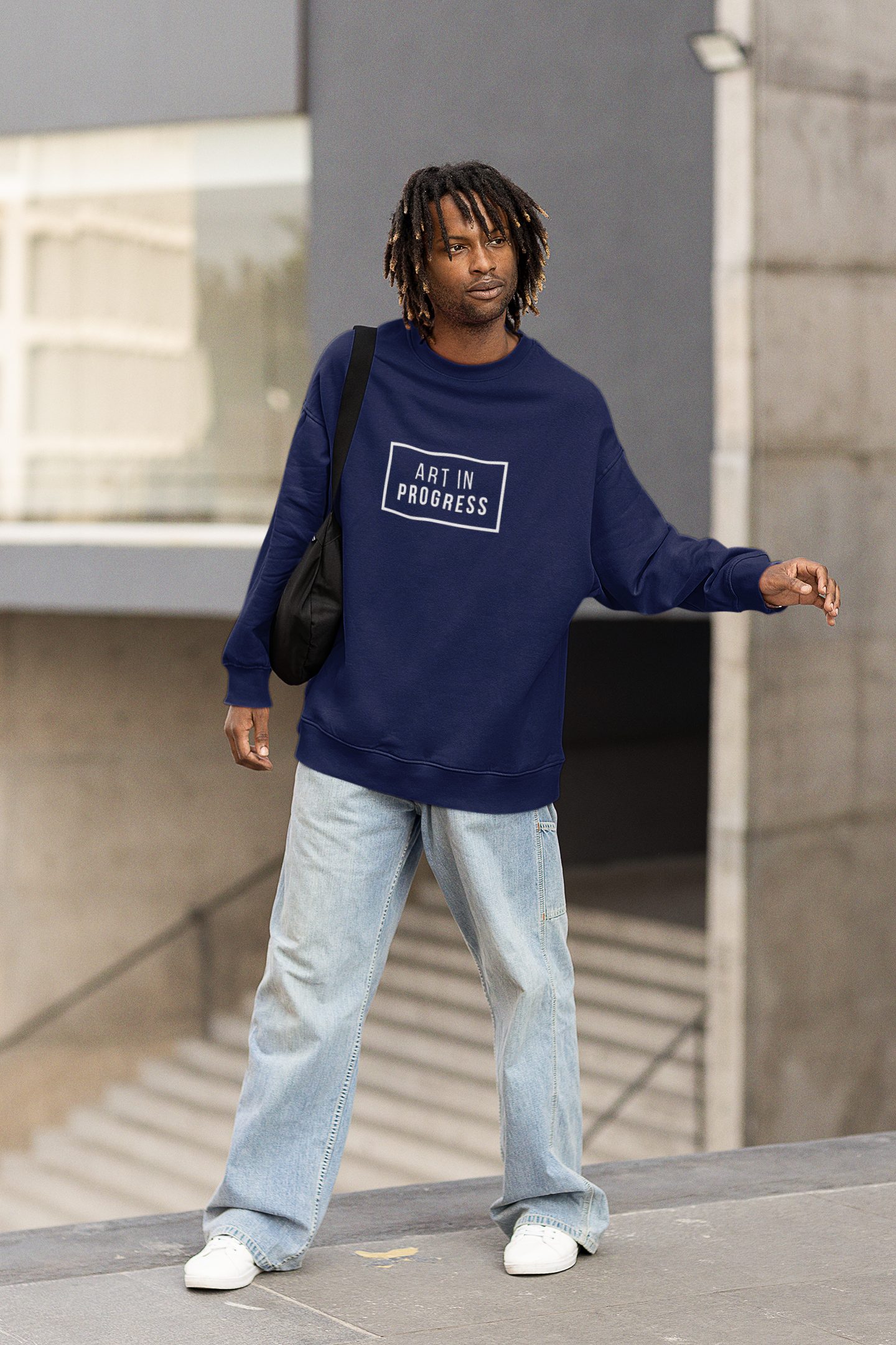 Solid Oversized Unisex Sweatshirt - Black, NavyBlue, Green