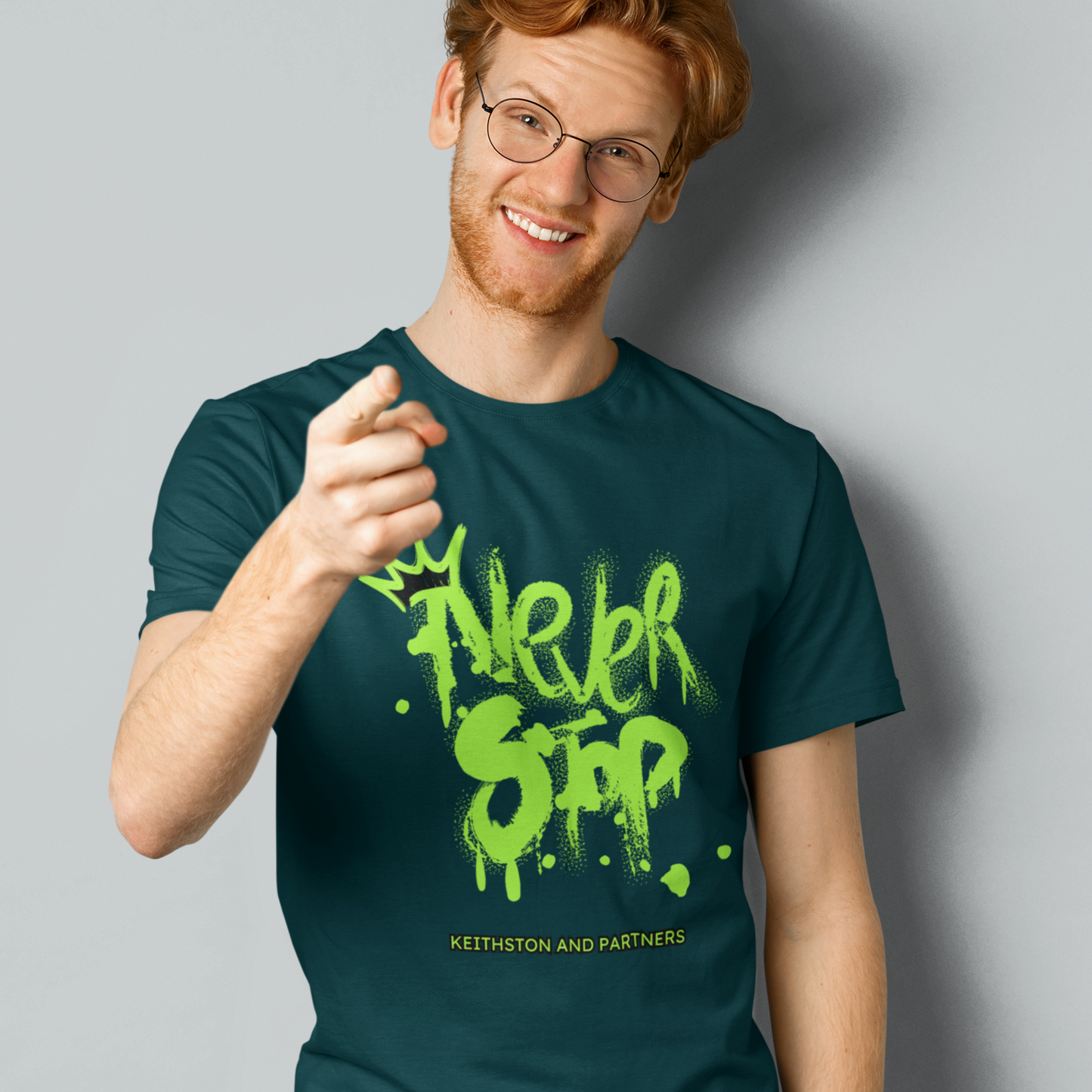 Men's Black Lost Mountains Graphic Printed T-shirt - Black, Green