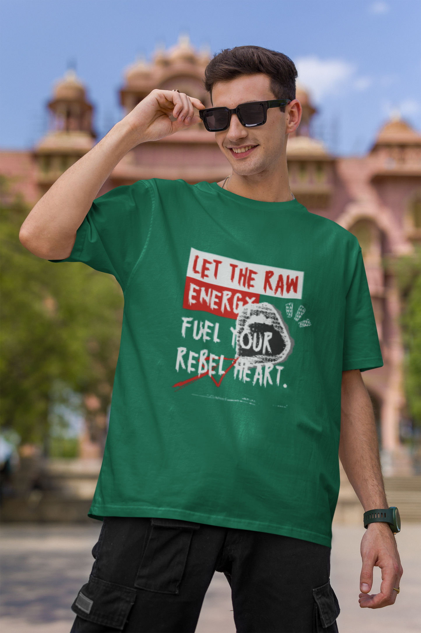 Men's Super Combed Cotton Rich Solid V Neck Half Sleeve T-Shirt - Black, Green, Maroon