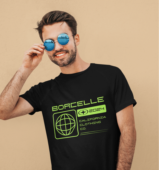 Men's Cotton Half Sleeve T-Shirt - Black, Green