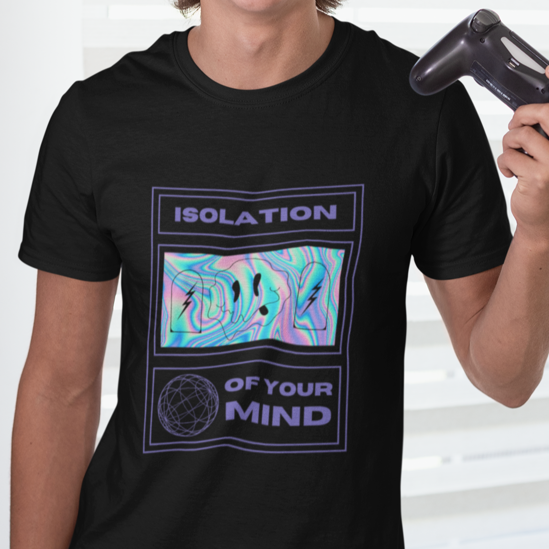 Men Regular Fit Crew-Neck T-Shirt Black For Men